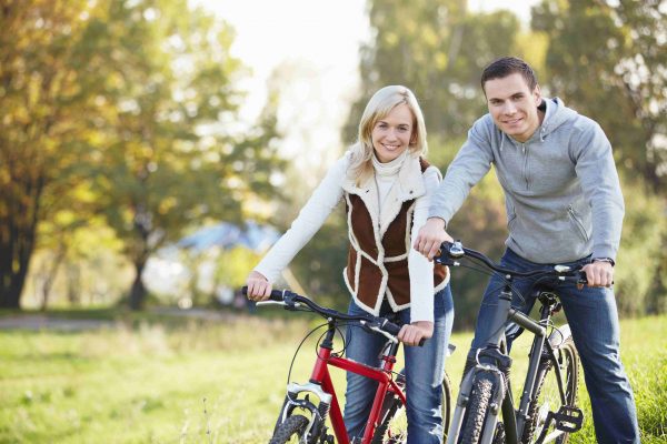 Camping in Holland im Herbst - Fahrradfahren